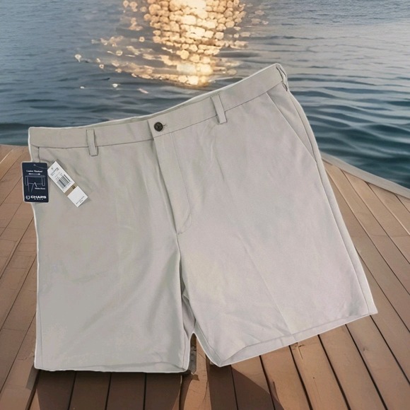 Chaps Other - Chaps Golf 78 Men's Beige UPF 50 Stay Dry Fabric Shorts Size‎ 42